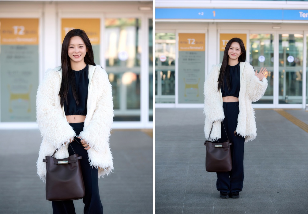 [공항패션] 배우 김세정, 한파 뚫은 ‘롱샴’ 퍼 코트 스타일링 28-Image